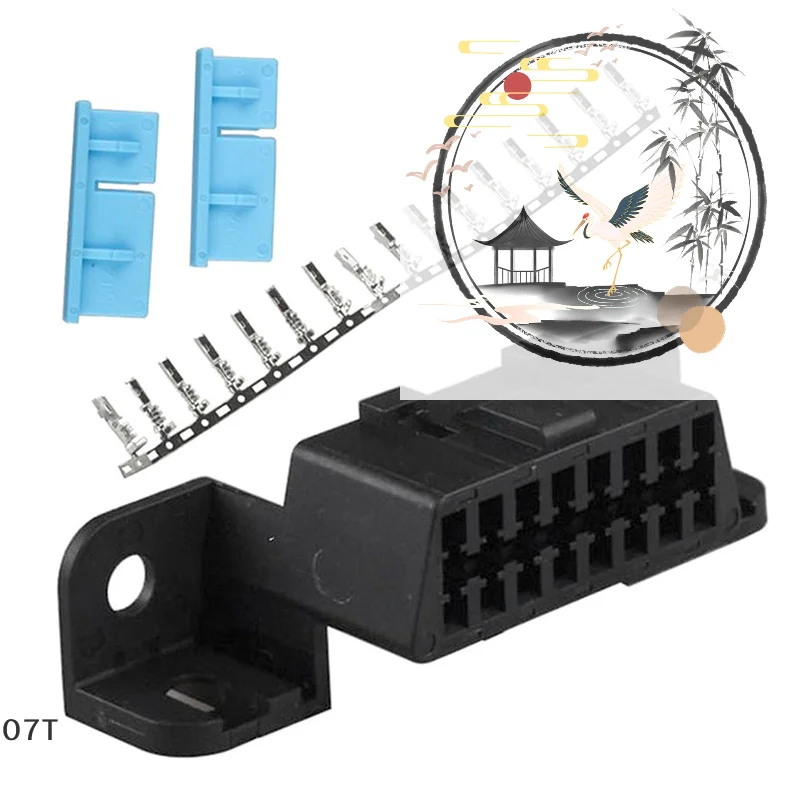OBD2 16Pin Female Angle Connector: Wire Sockets OBDII Diagnostic Tool
OBD2 16Pin Female Angle Connector: Wire Sockets OBDII Diagnostic Tool
