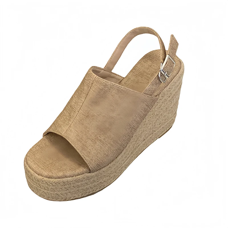 10cm Heeled Wedge Sandals For Woman Summer Platform Sandals Chunky Heels Roma Back Buckle Ladies Shoes Khaki Block
10cm Heeled Wedge Sandals For Woman Summer Platform Sandals Chunky Heels Roma Back Buckle Ladies Shoes Khaki Block