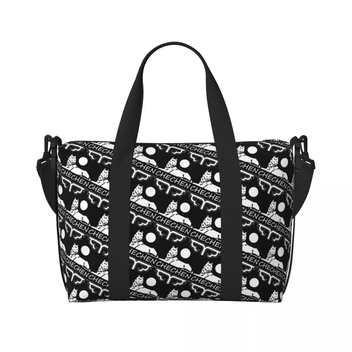 Custom Large Chechen Borz Tote Bag for Women Coat Of Arms Of Chechnya Shoulder Shopping Gym Beach Travel Bag
Custom Large Chechen Borz Tote Bag for Women Coat Of Arms Of Chechnya Shoulder Shopping Gym Beach Travel Bag