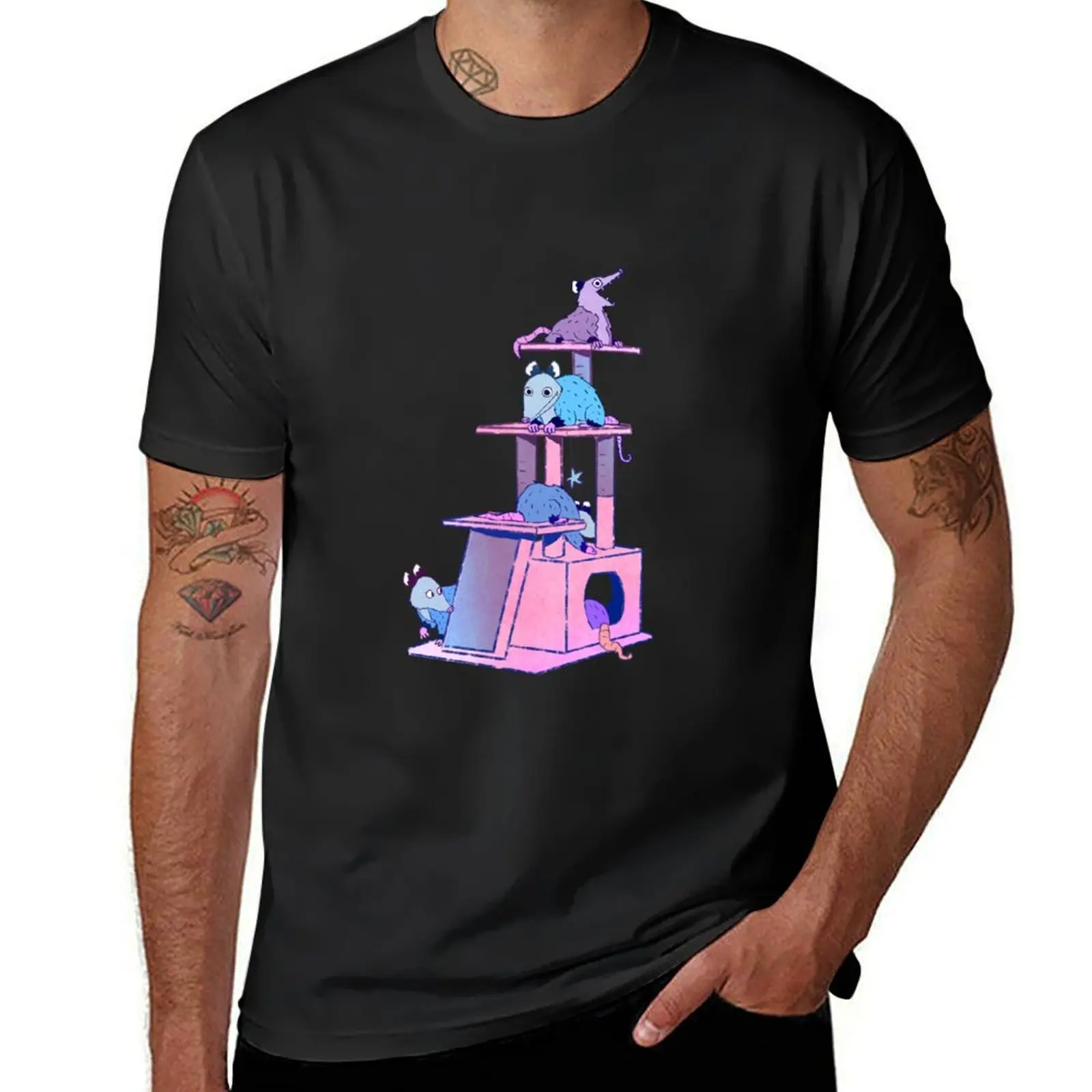 Opossum Cat Tower T-Shirt Man t-shirt vintage graphic tee for a boy oversizeds men clothings
Opossum Cat Tower T-Shirt Man t-shirt vintage graphic tee for a boy oversizeds men clothings