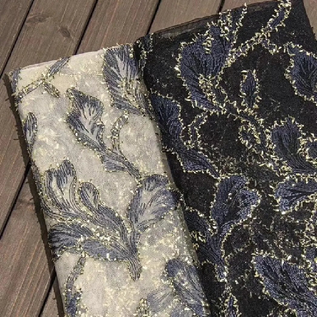 New Design Golden Silk Trumpet Embroidery Mesh Lace Fabric High-Quality Embroidered Material for Crafting
New Design Golden Silk Trumpet Embroidery Mesh Lace Fabric High-Quality Embroidered Material for Crafting