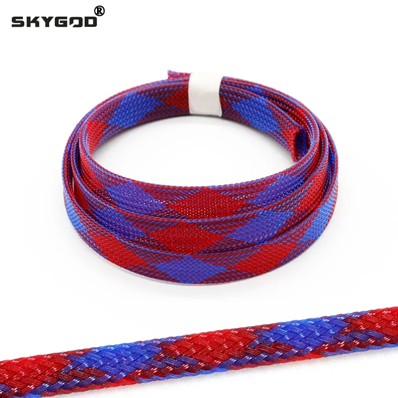 1~50m Blue Red PET Braid Sleeve 2/4/6/8/10/12/14/16/20mm High Density Sleeving Snake Skin Cable Wrap Sheath For Electric Cables
1~50m Blue Red PET Braid Sleeve 2/4/6/8/10/12/14/16/20mm High Density Sleeving Snake Skin Cable Wrap Sheath For Electric Cables