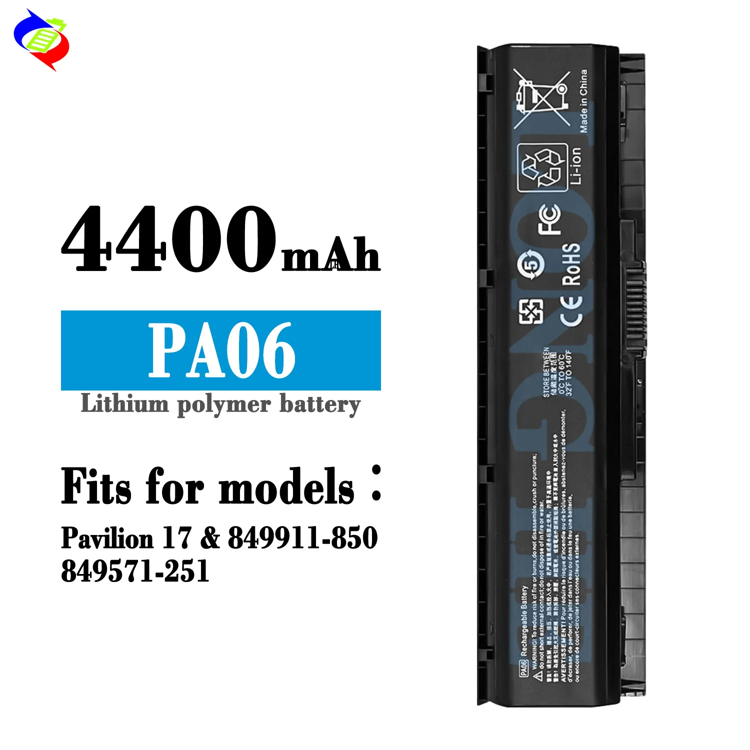 PA06 849911-850 Laptop Battery For HP Omen 17 17-W 17-AB200 17T-AB00 17-W200 Series 17-w053dx 17-w033dx+Free Tools
PA06 849911-850 Laptop Battery For HP Omen 17 17-W 17-AB200 17T-AB00 17-W200 Series 17-w053dx 17-w033dx+Free Tools