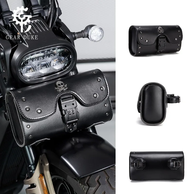 Vintage Motorbike Barrel Storage Bag Combination Lock Waterproof PU Leather Front Fork Bag for Scooter E-bike Custom Motorcycle
Vintage Motorbike Barrel Storage Bag Combination Lock Waterproof PU Leather Front Fork Bag for Scooter E-bike Custom Motorcycle