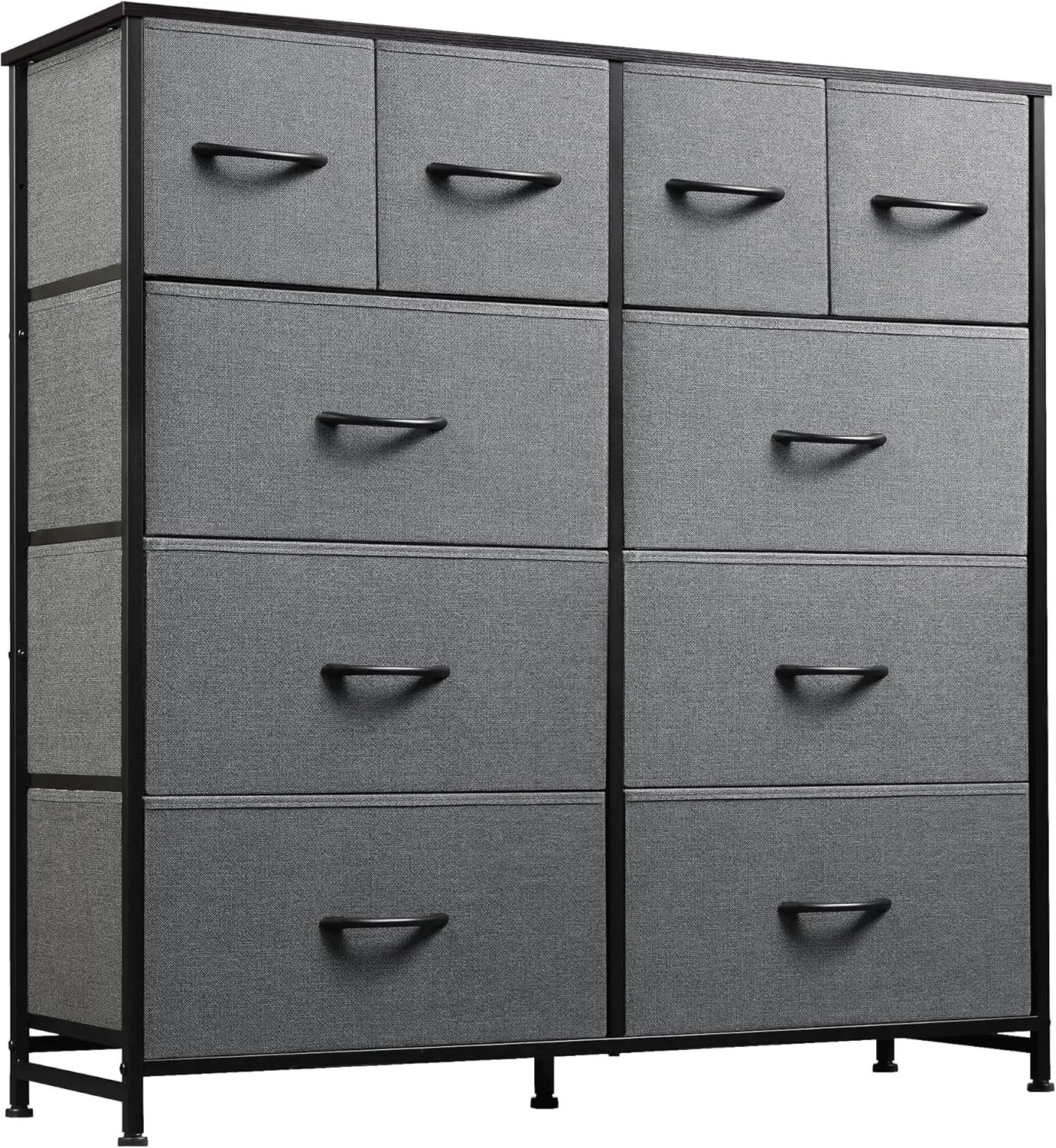 Large Dresser for Bedroom with 10 Drawers, Fabric Storage Tower for Closet, Living Room, Hallway, Dark Grey
Large Dresser for Bedroom with 10 Drawers, Fabric Storage Tower for Closet, Living Room, Hallway, Dark Grey