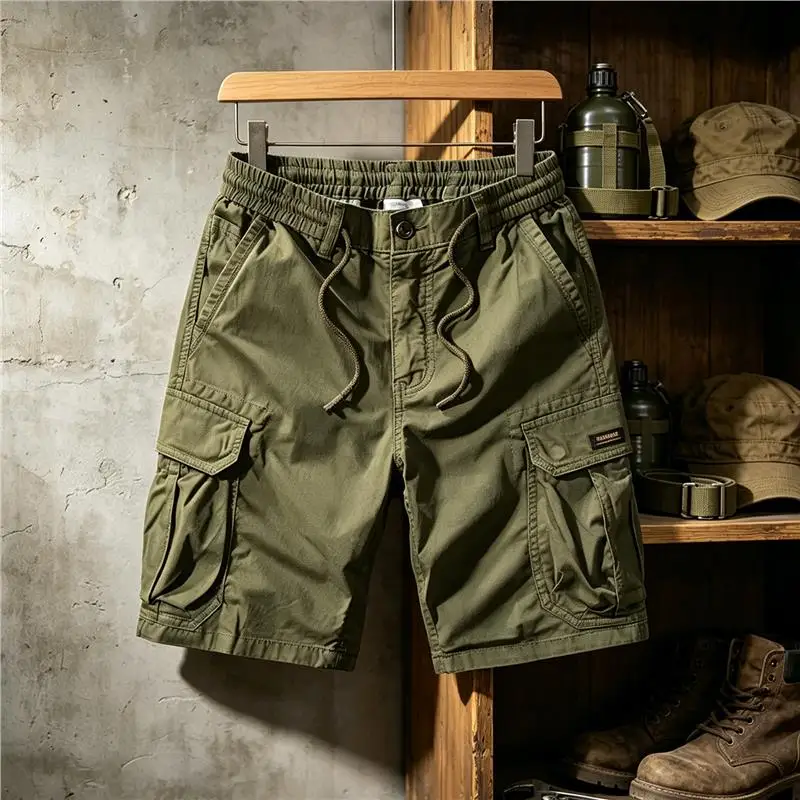 Summer Casual Workwear Loose Straight Leg High Waist Pure Color Elastic Waist Five-Quarter Shorts Men's Fashion Straight Leg ...
Summer Casual Workwear Loose Straight Leg High Waist Pure Color Elastic Waist Five-Quarter Shorts Men's Fashion Straight Leg ...