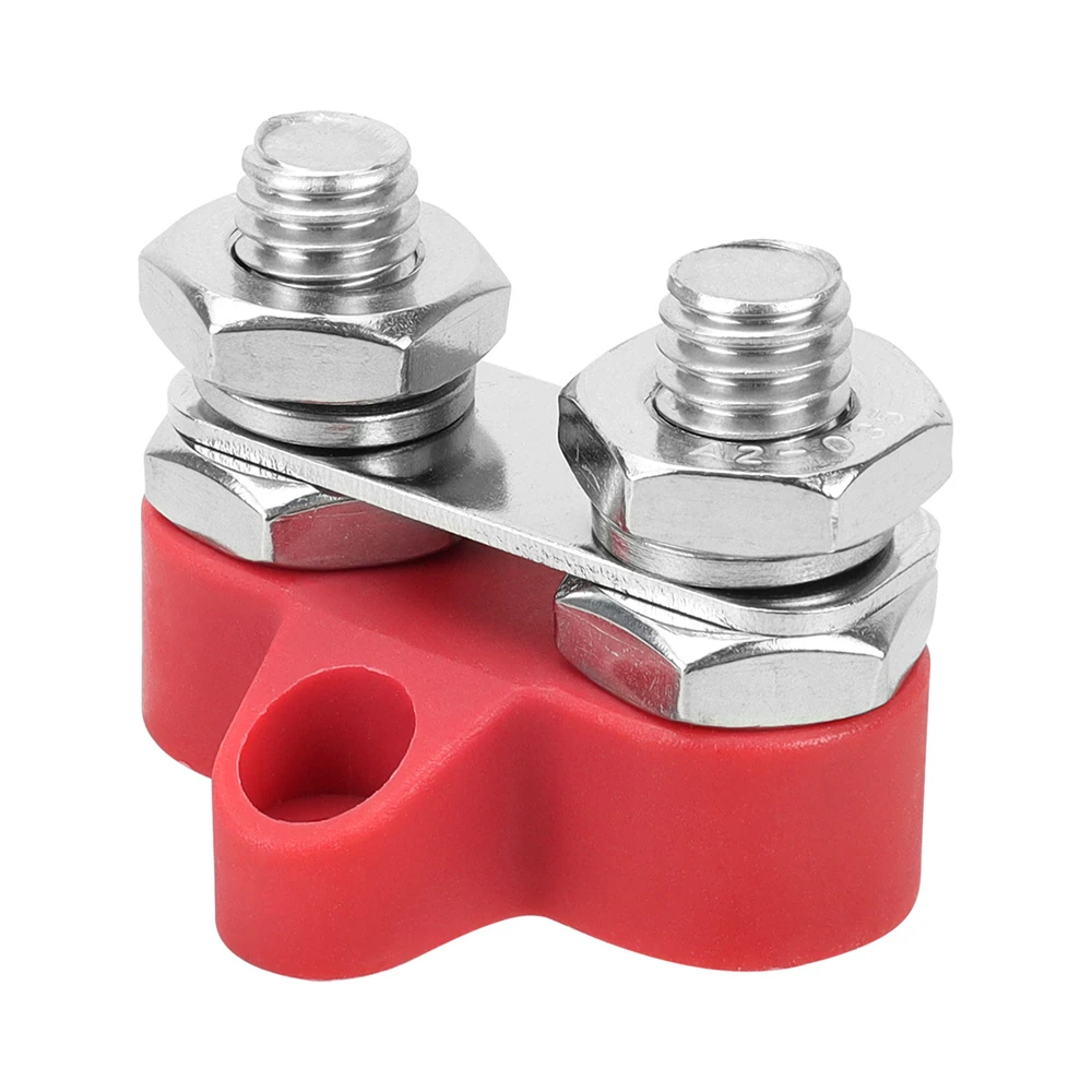 2V 250A Power Distribution Block Dual 3/8" Studs Marine Battery Bus Bar Junction Block for Automotive Car Boat Positive&Negative
2V 250A Power Distribution Block Dual 3/8" Studs Marine Battery Bus Bar Junction Block for Automotive Car Boat Positive&Negative