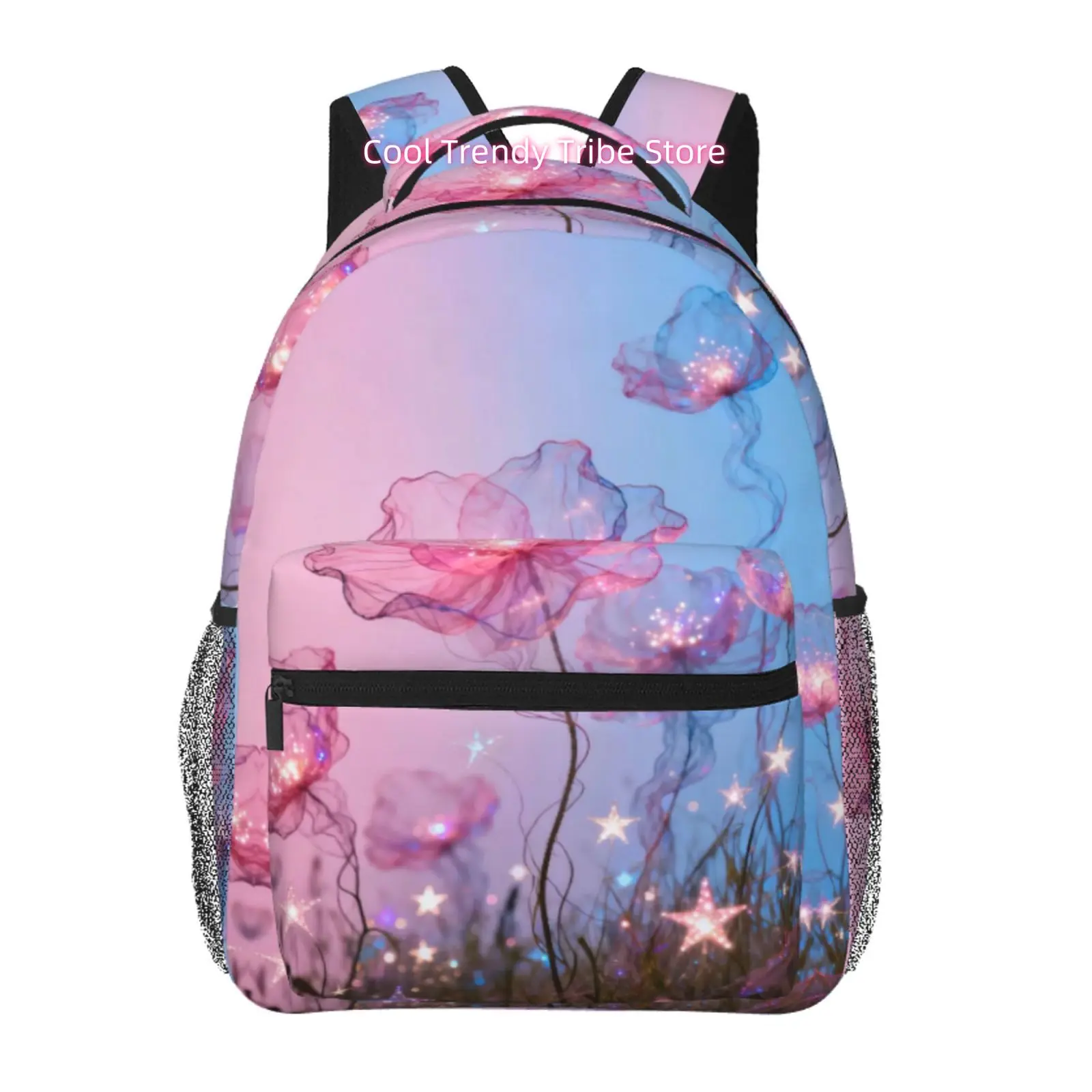 Ethereal Flowers with Stars Print Backpack, Oxford Cloth, Adjustable Shoulder Straps, for Short Trips And Travel
Ethereal Flowers with Stars Print Backpack, Oxford Cloth, Adjustable Shoulder Straps, for Short Trips And Travel