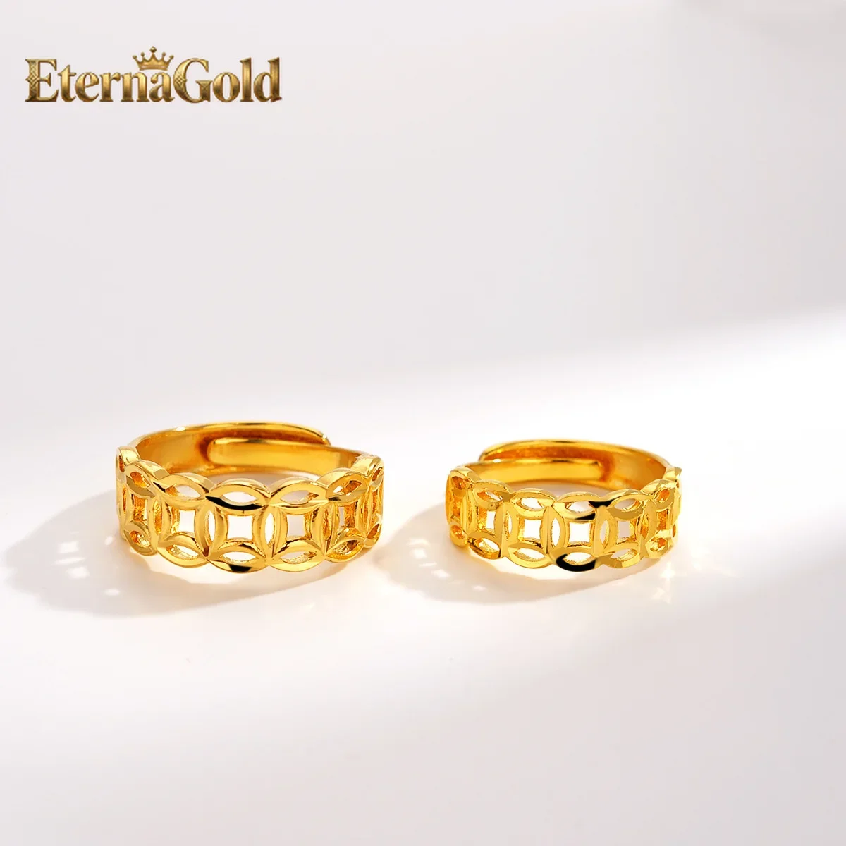 EternaGold Boutique AU999 Gold Ring Couple Ring Retro 24k Real Gold Ring Personality Ring Fashion Temperament Couple Jewelry
EternaGold Boutique AU999 Gold Ring Couple Ring Retro 24k Real Gold Ring Personality Ring Fashion Temperament Couple Jewelry