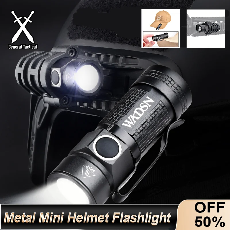 WADSN Metal Mini Weapon Tactical Airsoft Strobe Helmet Flashlight LED Flashlight Fit 20mm Rail Military Scout Hunting Light
WADSN Metal Mini Weapon Tactical Airsoft Strobe Helmet Flashlight LED Flashlight Fit 20mm Rail Military Scout Hunting Light