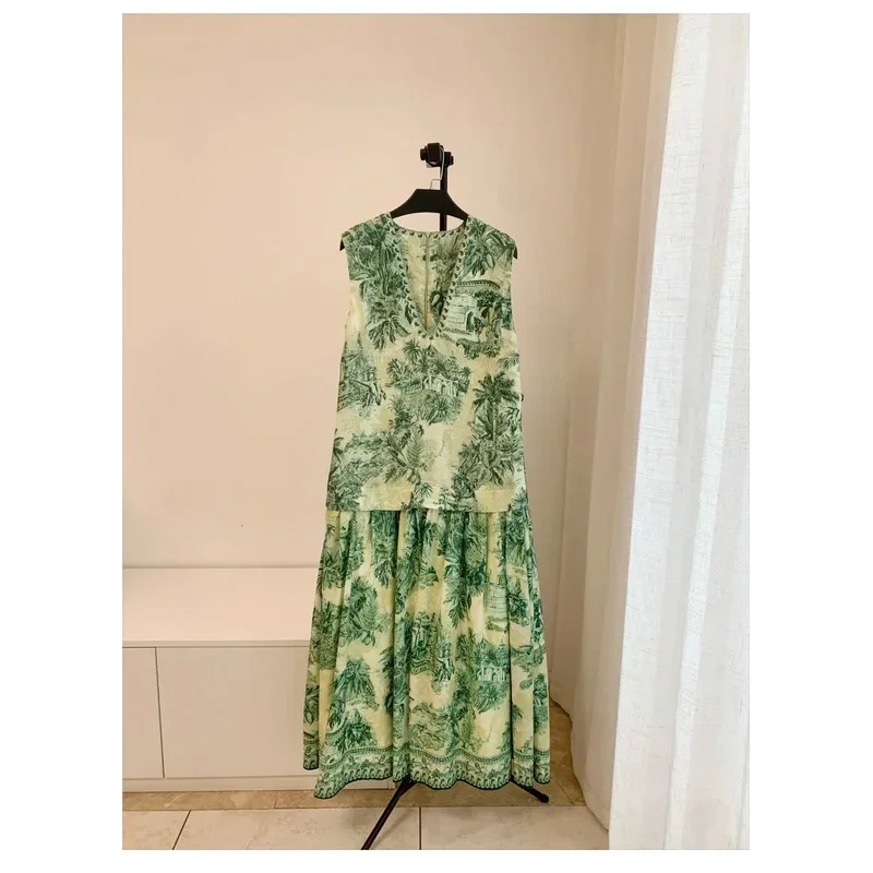 Women V-neck Linen Patchwork Silk Cotton Sleeveless Wizard Of Oz Vest Long Dress
Women V-neck Linen Patchwork Silk Cotton Sleeveless Wizard Of Oz Vest Long Dress