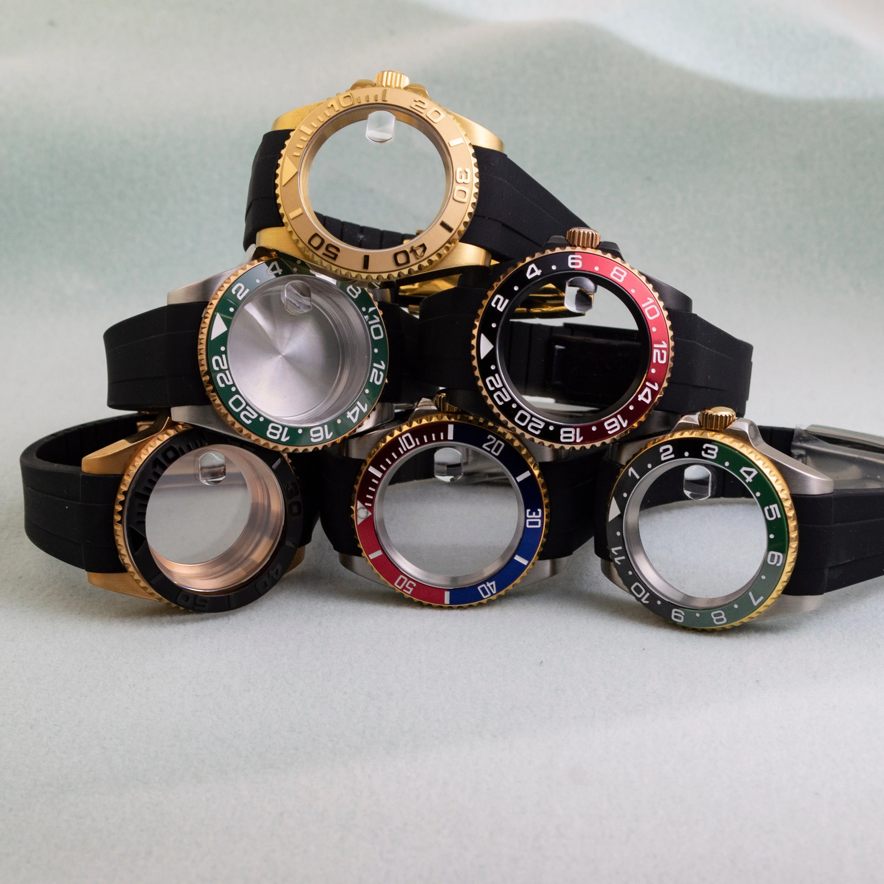 NH35 Watch Case Strap Stainless Steel Sapphire Glass Watch Case Rubber Strap for SUB GMT NH35 NH36 Movement Yacht-master Case
NH35 Watch Case Strap Stainless Steel Sapphire Glass Watch Case Rubber Strap for SUB GMT NH35 NH36 Movement Yacht-master Case