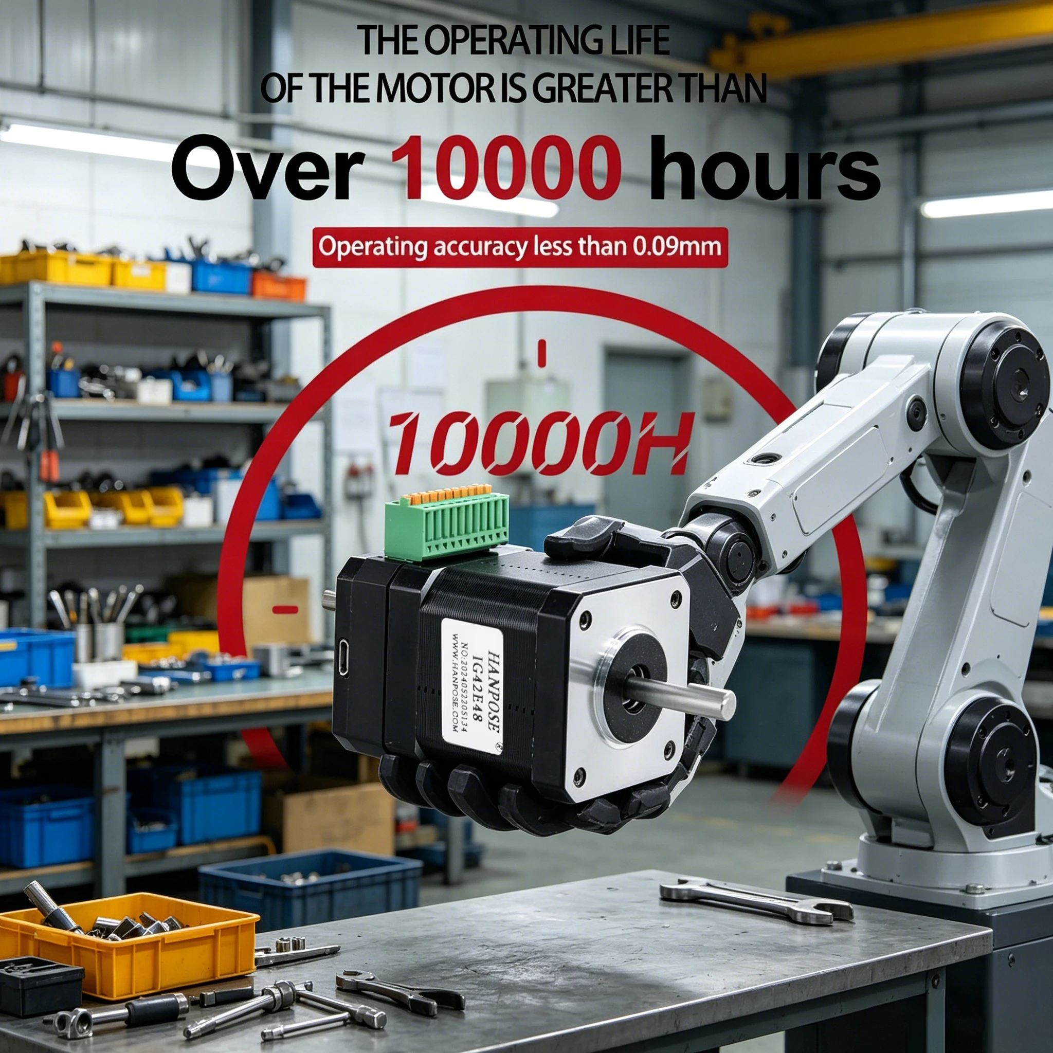 2.0A 0.5N.M IG42E48 NEMA17 Integrated closed-loop stepper drive Industrial automation, medical technology, robotics technology
2.0A 0.5N.M IG42E48 NEMA17 Integrated closed-loop stepper drive Industrial automation, medical technology, robotics technology