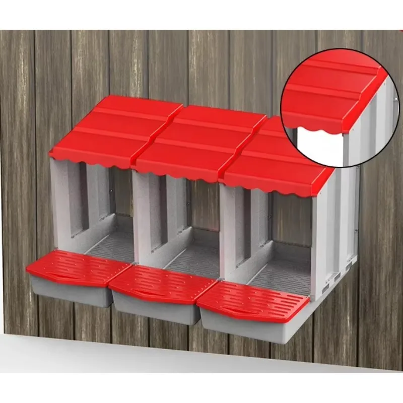 Outdoor Comfortable Rain-proof Chicken Nesting Boxes for Laying Eggs
Outdoor Comfortable Rain-proof Chicken Nesting Boxes for Laying Eggs