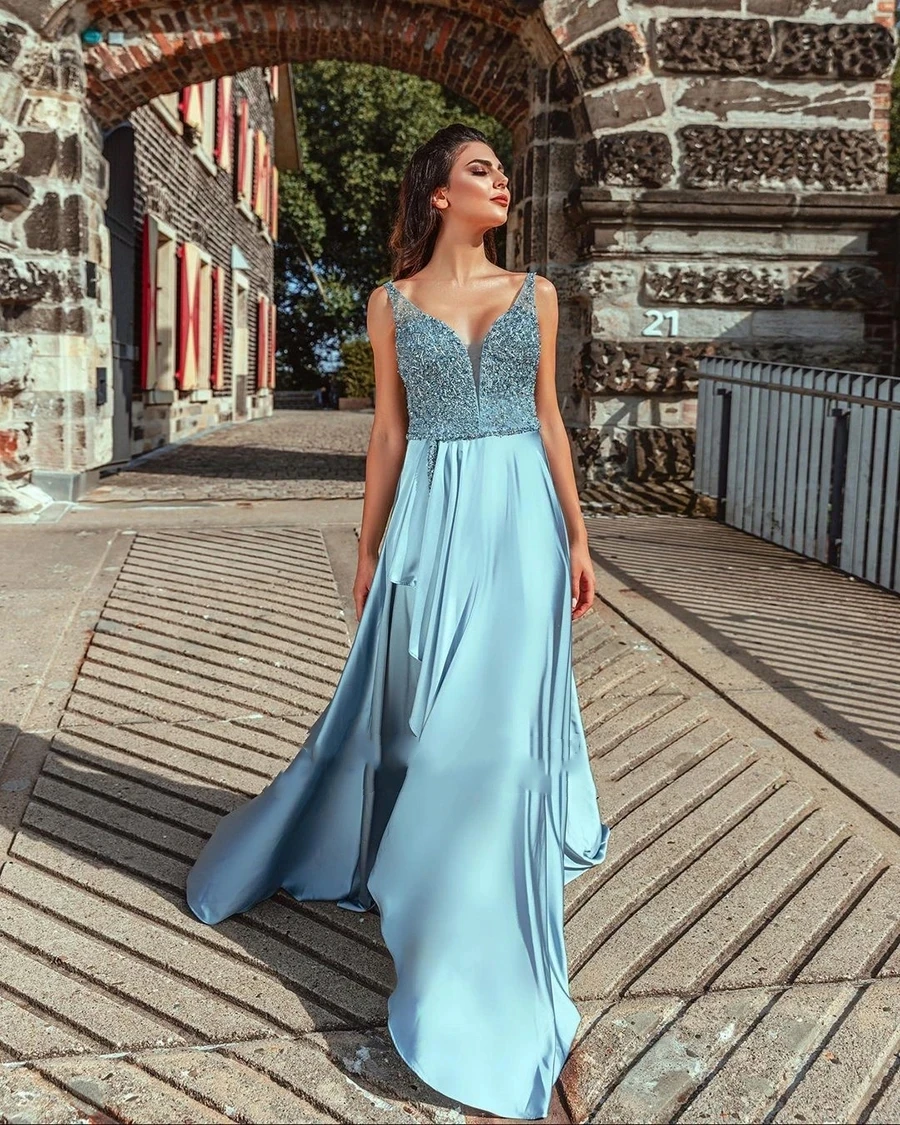 Elegant Evening Dresses For Women 2024 A-Line V-Neck Sleeveless Sexy Robes 2023 Prom Gown Fashion Celebrity Beach Formal Party
Elegant Evening Dresses For Women 2024 A-Line V-Neck Sleeveless Sexy Robes 2023 Prom Gown Fashion Celebrity Beach Formal Party