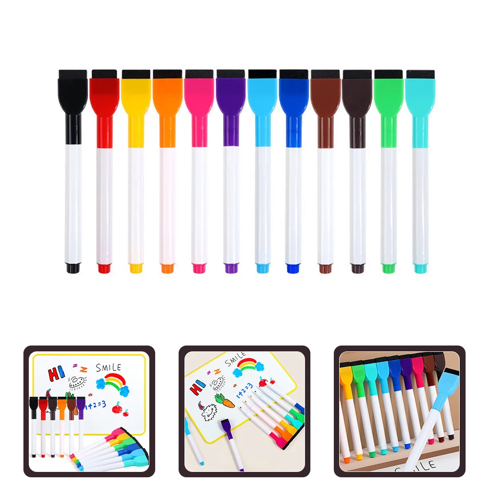 12pcs Colored Dry Erase Markers Fine Tip Portable Reusable Multicolor Whiteboard Pens For Office Classroom Household Writing
12pcs Colored Dry Erase Markers Fine Tip Portable Reusable Multicolor Whiteboard Pens For Office Classroom Household Writing