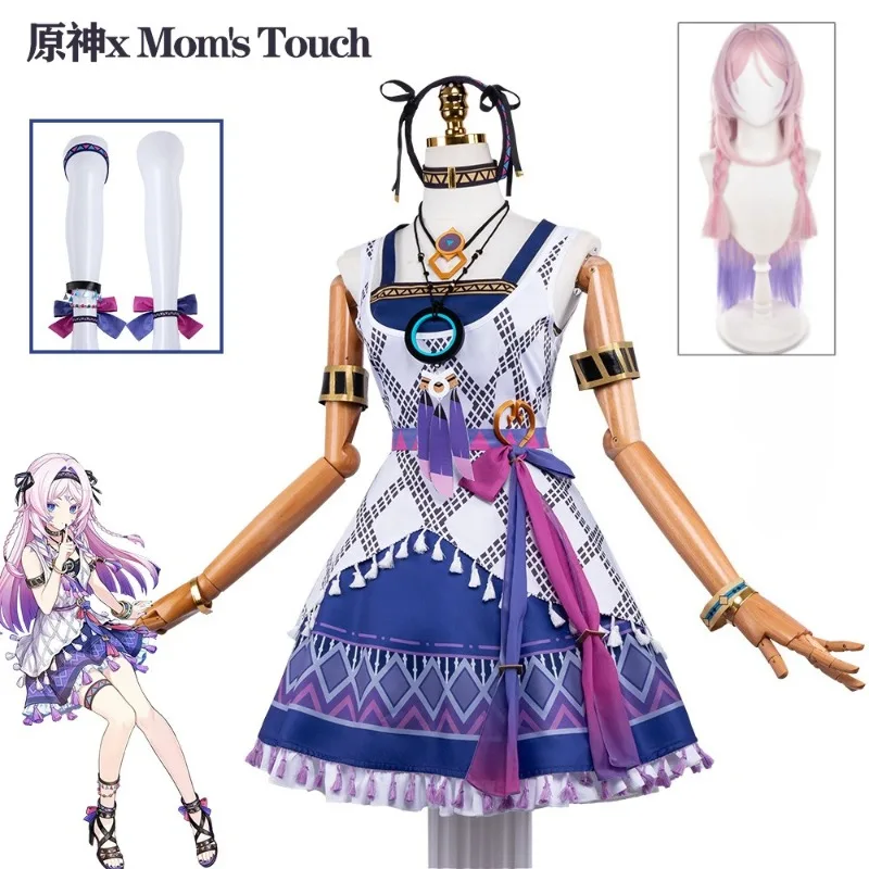 Genshin Impact Citlali Korea Collab Cosplay Costume Lavender Embroidered Shawl Fringe Belt Layered Skirt Set Convention
Genshin Impact Citlali Korea Collab Cosplay Costume Lavender Embroidered Shawl Fringe Belt Layered Skirt Set Convention