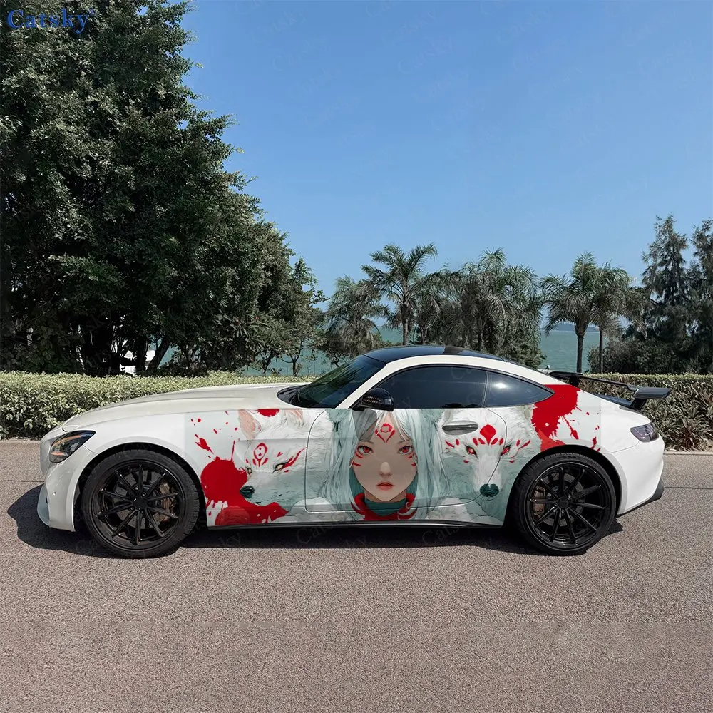 2pcs Red-White Shrine Maiden White Wolf, Durable, Fade-resistant, Enhance Vehicle Aesthetics With Artistic Design Car Vinyl Wrap
2pcs Red-White Shrine Maiden White Wolf, Durable, Fade-resistant, Enhance Vehicle Aesthetics With Artistic Design Car Vinyl Wrap