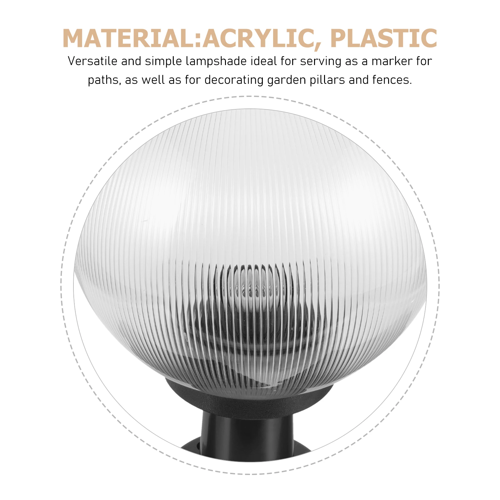Ball Lampshade Globe Cover Replacement Post Outdoor For Patio Light Fixture Round Sphere
Ball Lampshade Globe Cover Replacement Post Outdoor For Patio Light Fixture Round Sphere
