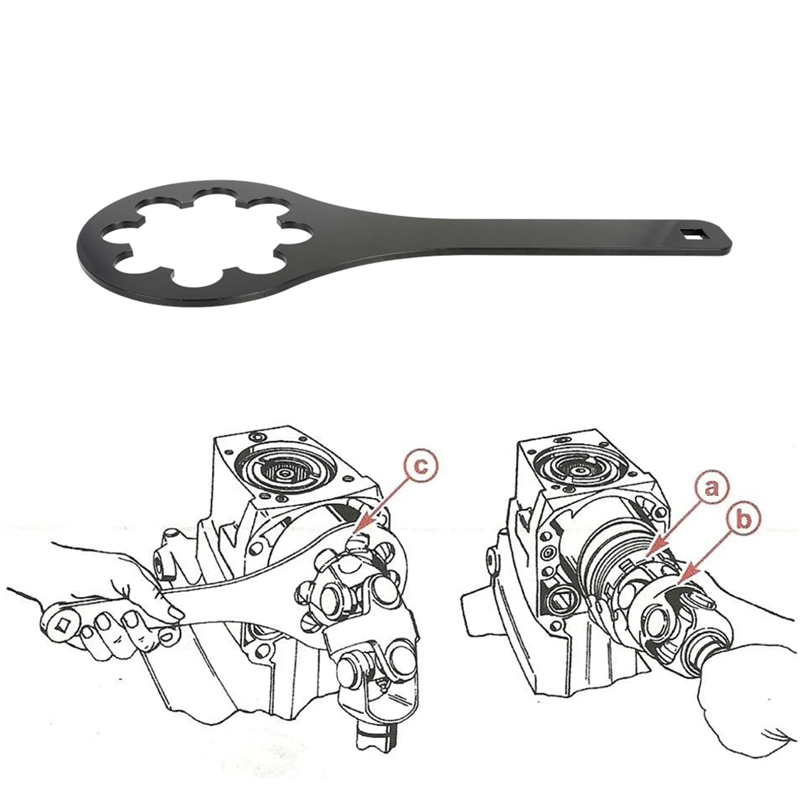 Replacement for MerCruiser One Spanner Nut Wrench Replacement for MerCruiser One & Bravo 91-17256 91-36235 18-9803
Replacement for MerCruiser One Spanner Nut Wrench Replacement for MerCruiser One & Bravo 91-17256 91-36235 18-9803