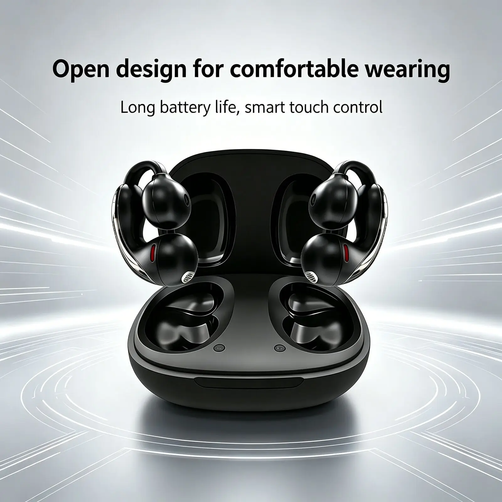 Bluetooth 5.4 AI Translation Earclip Earphones Smart Touch Control Long Battery Life Hifi Bass Painless Wearing Open Ear Headset
Bluetooth 5.4 AI Translation Earclip Earphones Smart Touch Control Long Battery Life Hifi Bass Painless Wearing Open Ear Headset