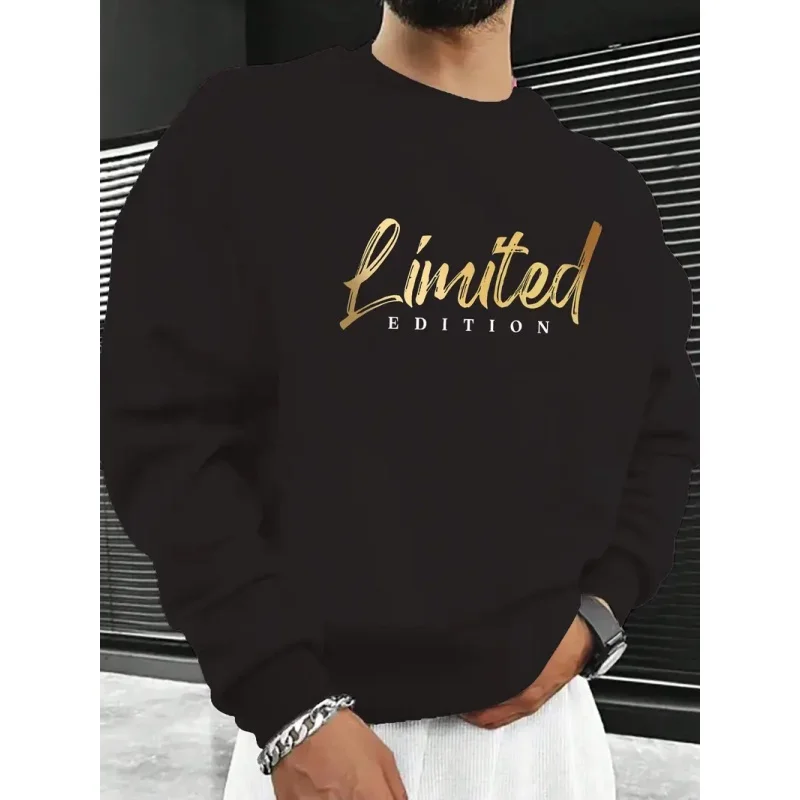 Fashionable new men's 3D pattern round neck sweatshirt with comfortable clothing slogan print, breathable material, long sleeve
Fashionable new men's 3D pattern round neck sweatshirt with comfortable clothing slogan print, breathable material, long sleeve