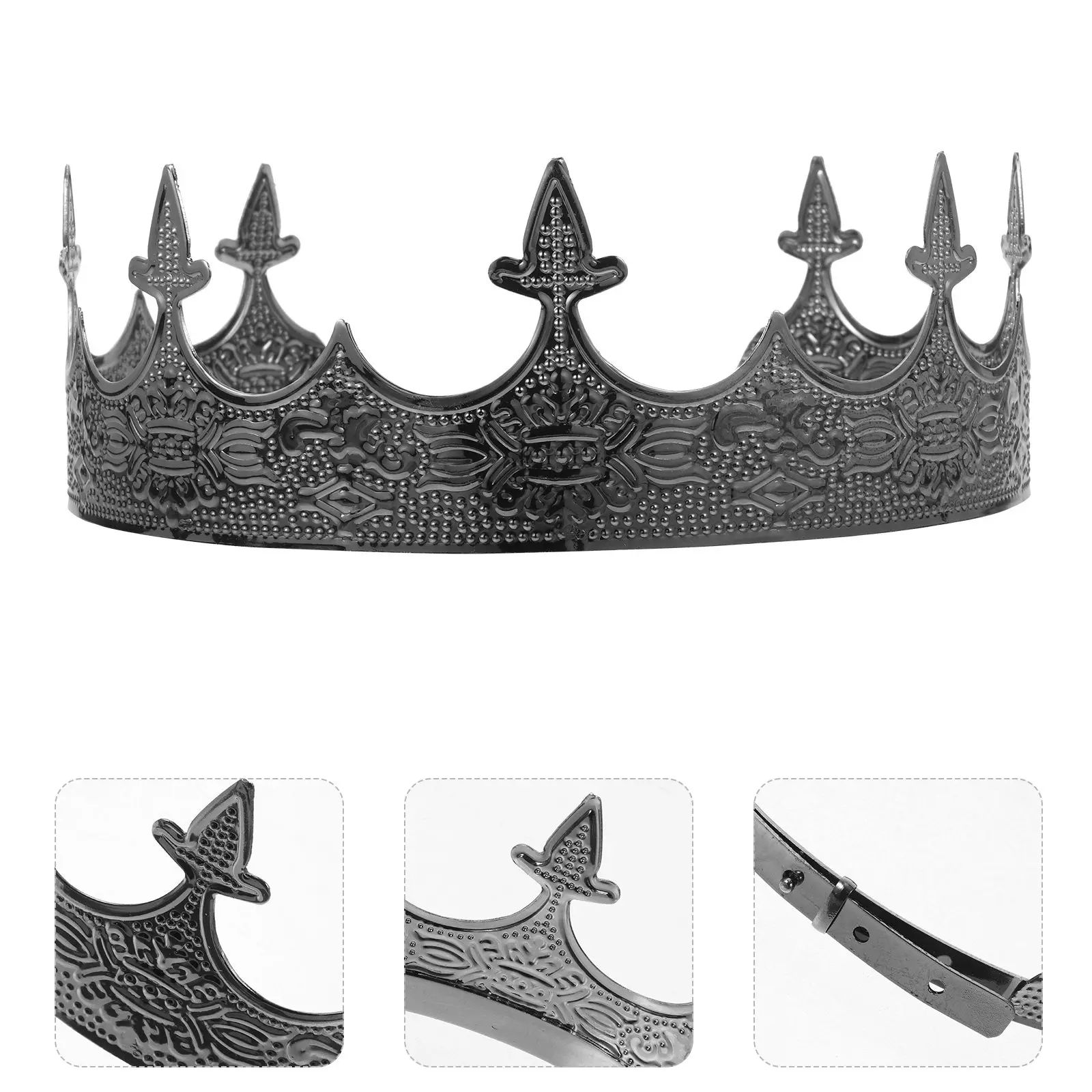 Men's Metal Crown Delicate Classic Color Strong Structure Fade Resistant Comfortable Fit for Banquet Evening Party Cosplay
Men's Metal Crown Delicate Classic Color Strong Structure Fade Resistant Comfortable Fit for Banquet Evening Party Cosplay