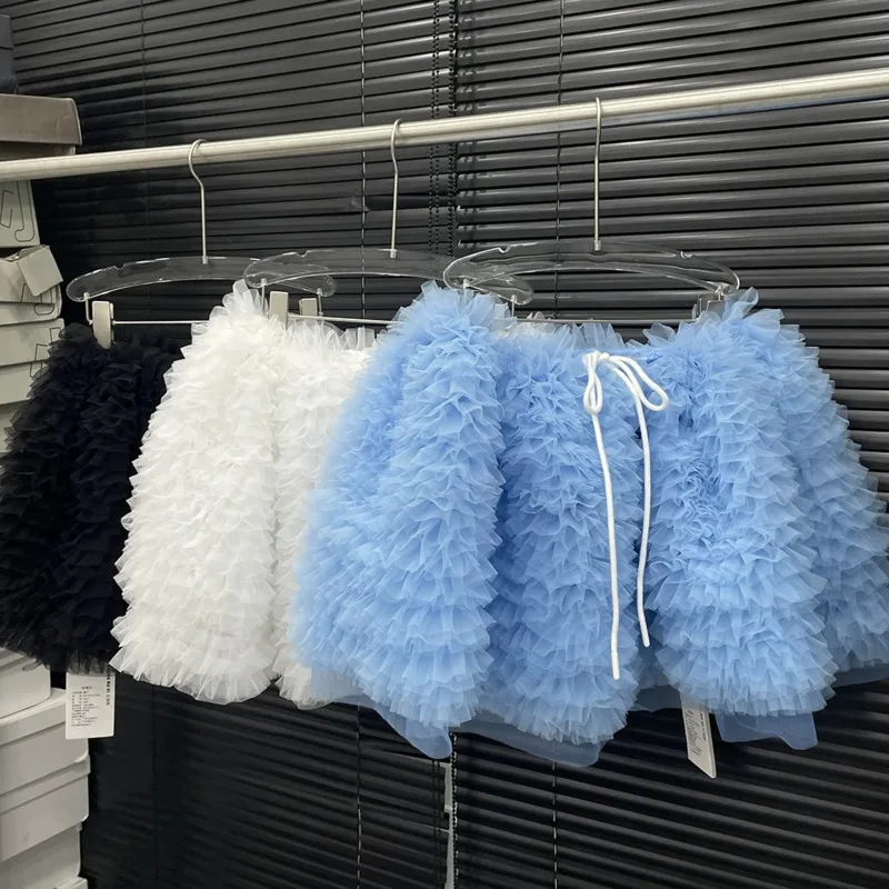 New Layered Heavy Mesh Cake Skirt Ballet Style Puffy Women's Fashionable Sweet Slimming Half Skirt Solid Color Lace Short Skirt
New Layered Heavy Mesh Cake Skirt Ballet Style Puffy Women's Fashionable Sweet Slimming Half Skirt Solid Color Lace Short Skirt