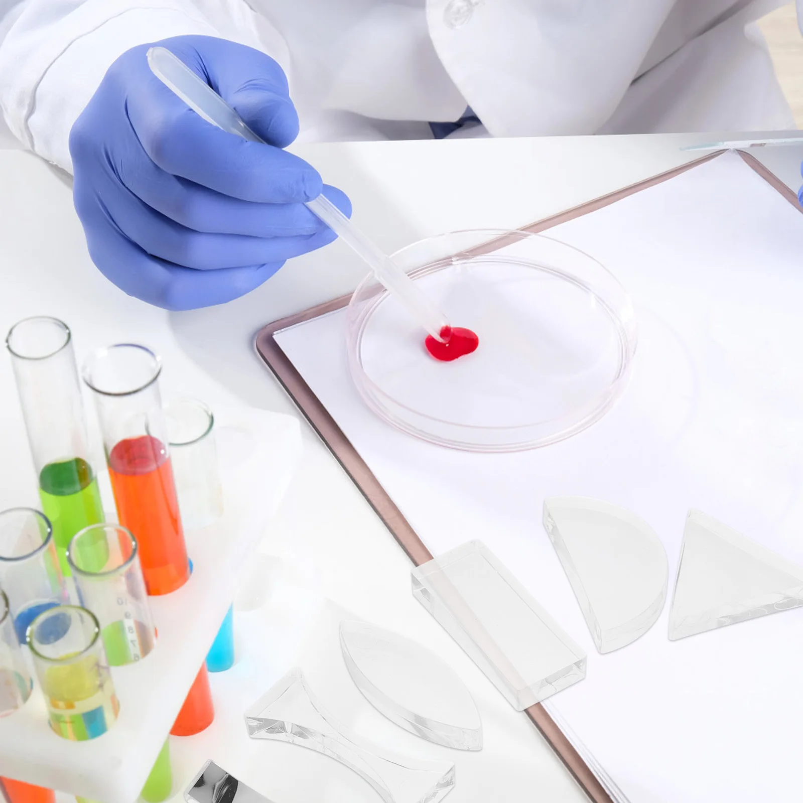 1Set Optical Lens Kit High Quality Durable Concave Convex Lenses Physics Teaching Tools Precise Size Portable Easy Carry Storage 
1Set Optical Lens Kit High Quality Durable Concave Convex Lenses Physics Teaching Tools Precise Size Portable Easy Carry Storage