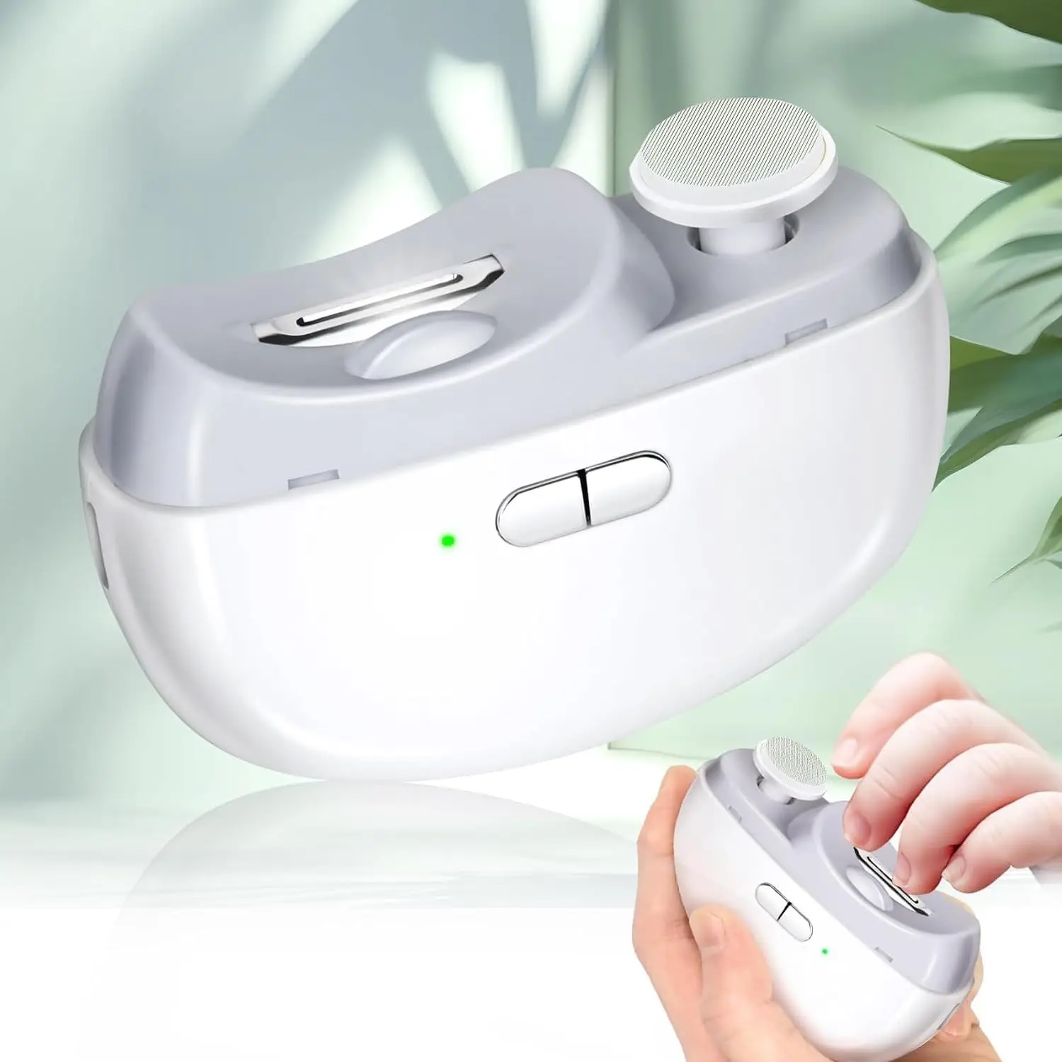 Электрическая машинка для стрижки ногтей с легким безопасным автоматическим триммером для ногтей для детей и взрослых, пожилых людей, портативный инструмент для полировки маникюра 
Электрическая машинка для стрижки ногтей с легким безопасным автоматическим триммером для ногтей для детей и взрослых, пожилых людей, портативный инструмент для полировки маникюра