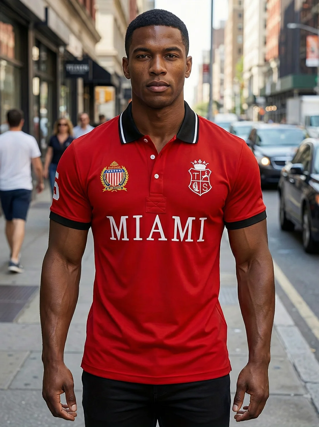 Men's polo shirt USA MIAMI Royal short casual sport party high-end cotton embroidery luxury contrast color original design
Men's polo shirt USA MIAMI Royal short casual sport party high-end cotton embroidery luxury contrast color original design