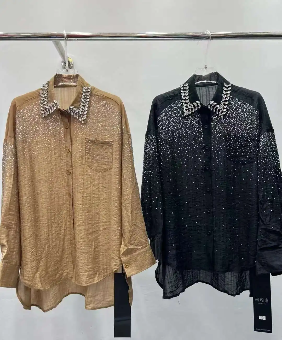 New In 2024 Autumn Dias Hot Drilg Oversized Shirts For Women Long Sleeve Single Breasted Loose Blouse Top Blusas
New In 2024 Autumn Dias Hot Drilg Oversized Shirts For Women Long Sleeve Single Breasted Loose Blouse Top Blusas