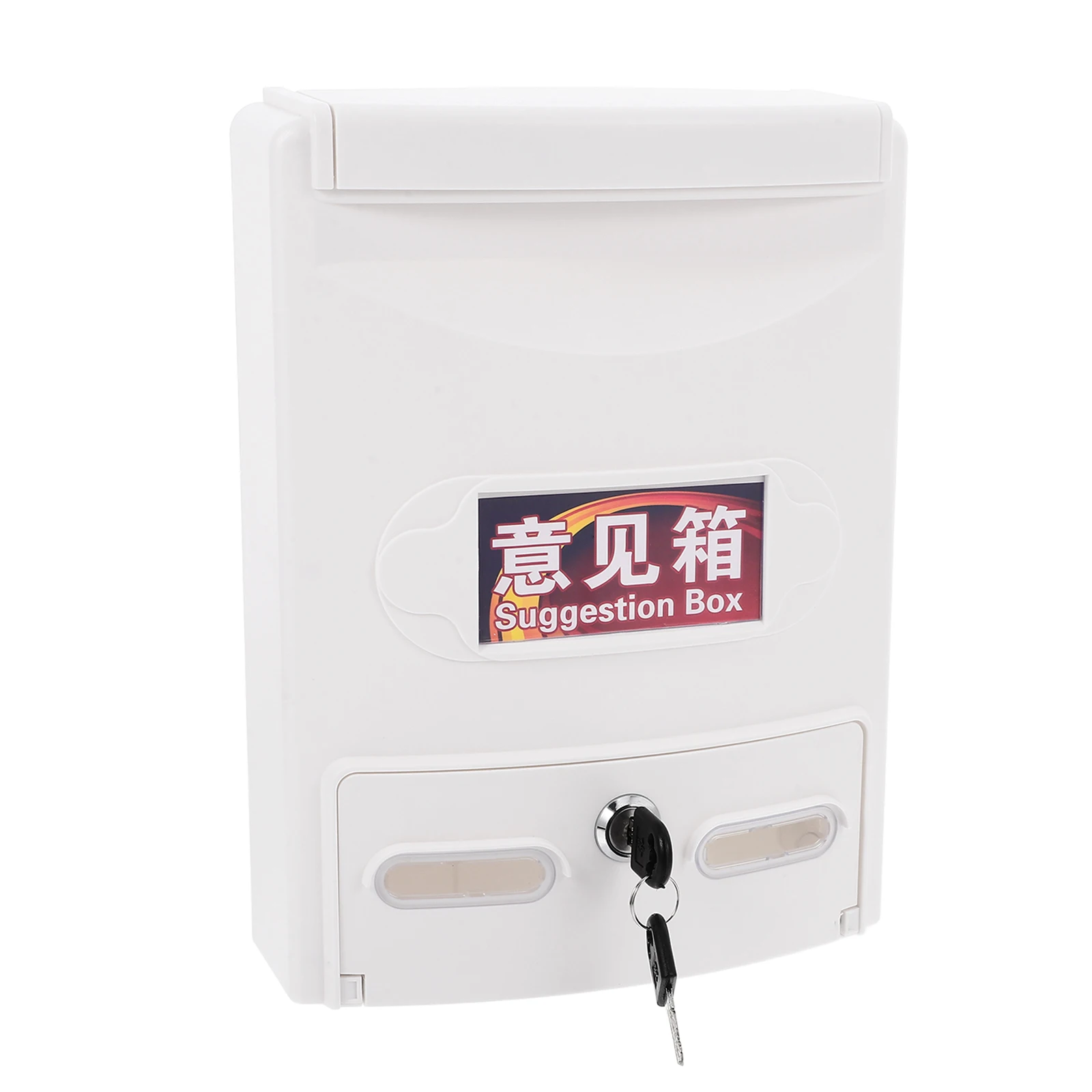 Wall Mailbox with Lock White Metal Apartment Security Key Box for Outdoor Mount Door Storage Newspaper Mailboxes Garden
Wall Mailbox with Lock White Metal Apartment Security Key Box for Outdoor Mount Door Storage Newspaper Mailboxes Garden