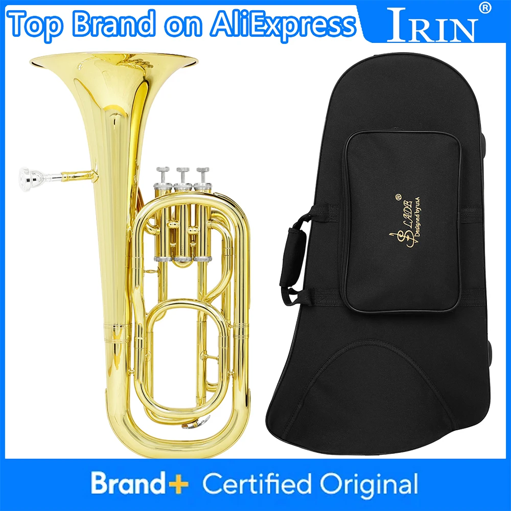 Эуфониум SLADE Bb, 3 клапана, вертикальные клапаны, тенор-горн, латунный корпус, духовой инструмент с кейсом, перчатками и салфеткой для чистки
Эуфониум SLADE Bb, 3 клапана, вертикальные клапаны, тенор-горн, латунный корпус, духовой инструмент с кейсом, перчатками и салфеткой для чистки