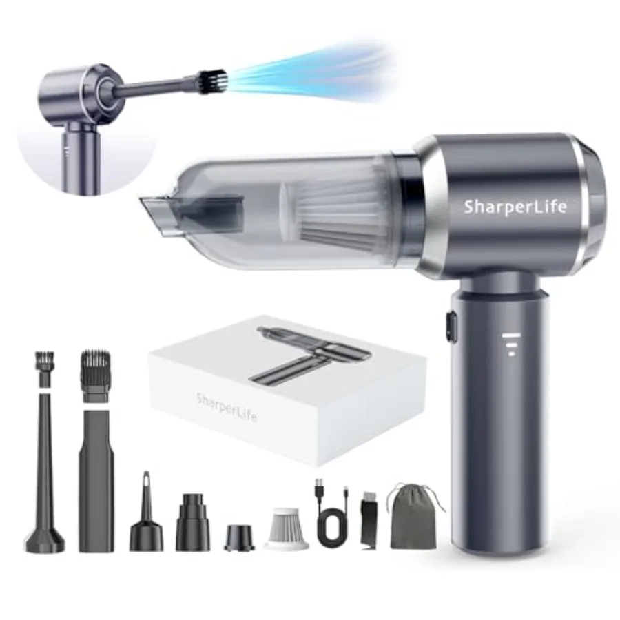 Clearance Cordless Handheld Vacuum Portable Rechargeable 15000Pa Strong Suction Vacuum 30mins Runtime Lightweight for Car Home
Clearance Cordless Handheld Vacuum Portable Rechargeable 15000Pa Strong Suction Vacuum 30mins Runtime Lightweight for Car Home