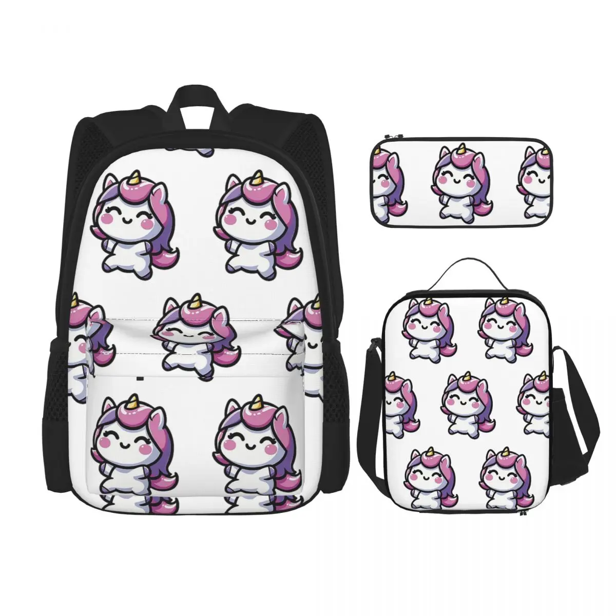Adorable Kawaii Unicorn Backpacks Boys Girls Bookbag School Bags Rucksack Lunch Bag Pen Bag Three-Piece Set
Adorable Kawaii Unicorn Backpacks Boys Girls Bookbag School Bags Rucksack Lunch Bag Pen Bag Three-Piece Set