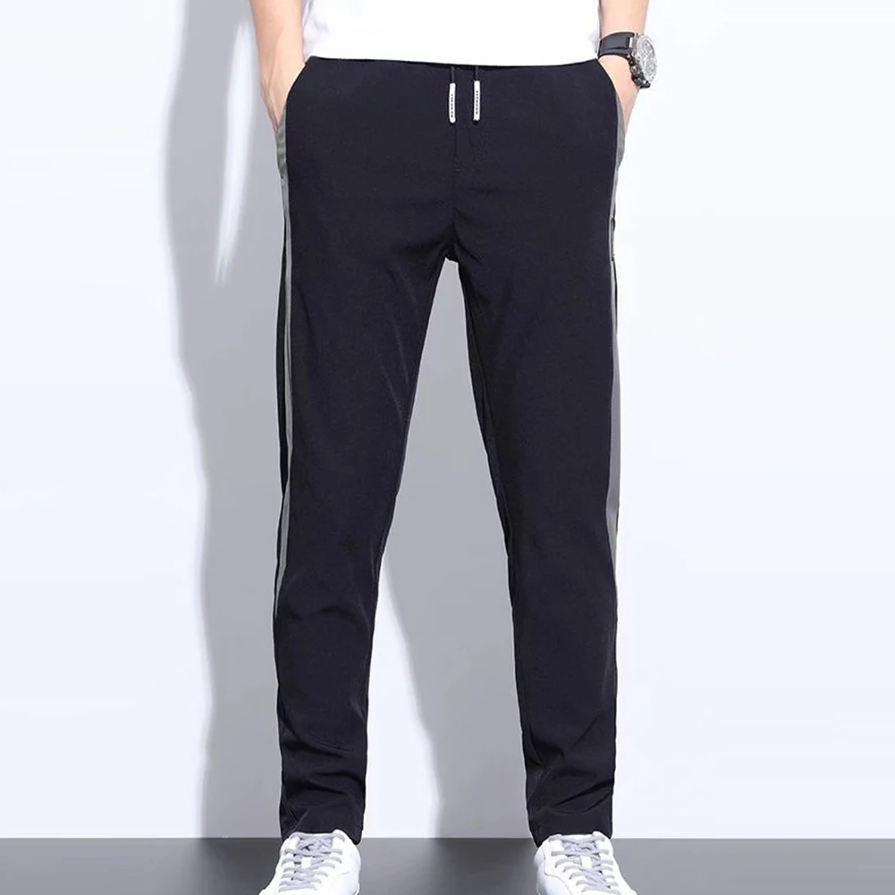Summer Men's Contrast Color Pencil Pant Draping Straight Pants Sports Quick-Dry Thin Trousers Man Casual Pants
Summer Men's Contrast Color Pencil Pant Draping Straight Pants Sports Quick-Dry Thin Trousers Man Casual Pants