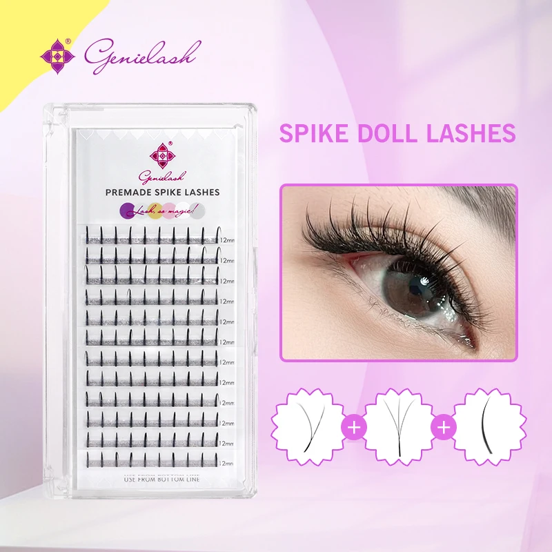 Genielash Premade Spike Lashes Fairy Eyelashes Volume Eyelash Extensions for Professional Use
Genielash Premade Spike Lashes Fairy Eyelashes Volume Eyelash Extensions for Professional Use