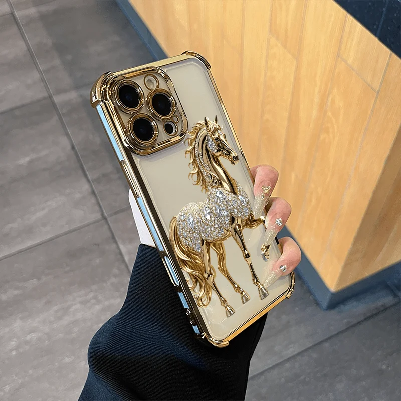 Gorgeous Golden horse Creative Design Four-Corner Drop-Proof Phone Case,for iPhone 17/17 Air/16/15/14/13/12/11 Pro Max
Gorgeous Golden horse Creative Design Four-Corner Drop-Proof Phone Case,for iPhone 17/17 Air/16/15/14/13/12/11 Pro Max