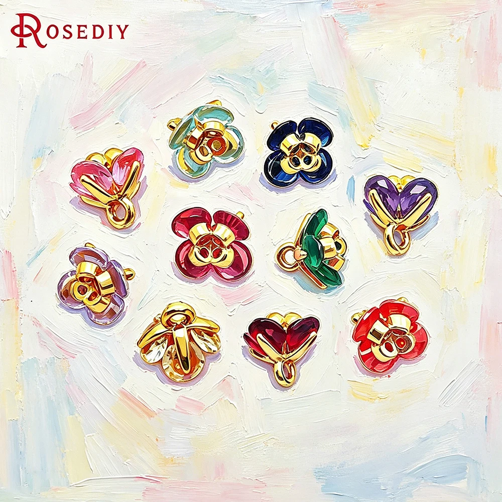 6PCS 18K Gold Color 3D Flower Charms Pendants Necklace Earrings High Quality Jewelry Diy Accessories
6PCS 18K Gold Color 3D Flower Charms Pendants Necklace Earrings High Quality Jewelry Diy Accessories
