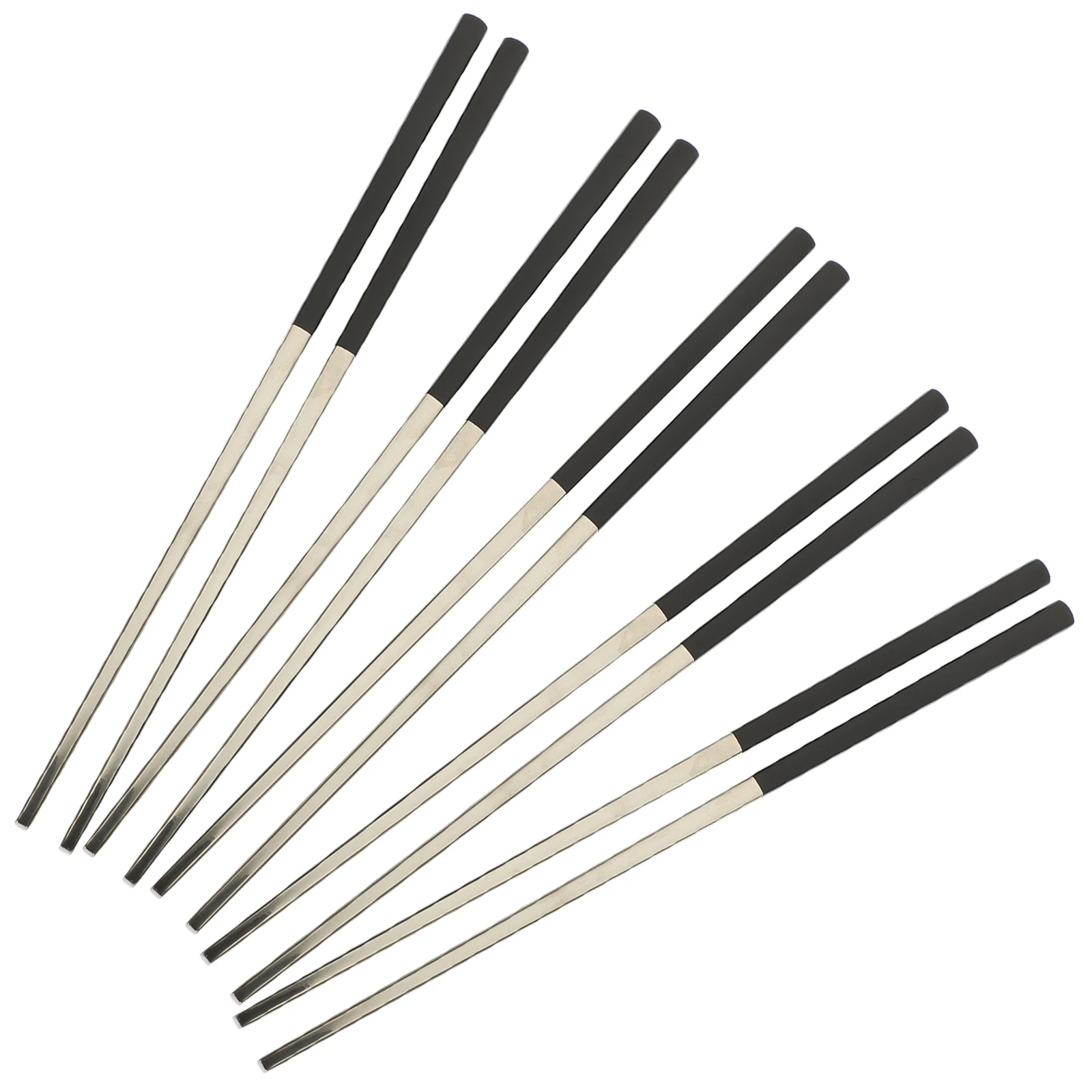 5Pairs Stainless Steel Chopsticks Lightweight Portable Non-Skid Easy Clean Metal Chopsticks Set for Kitchen Cooking Noodle Rice
5Pairs Stainless Steel Chopsticks Lightweight Portable Non-Skid Easy Clean Metal Chopsticks Set for Kitchen Cooking Noodle Rice