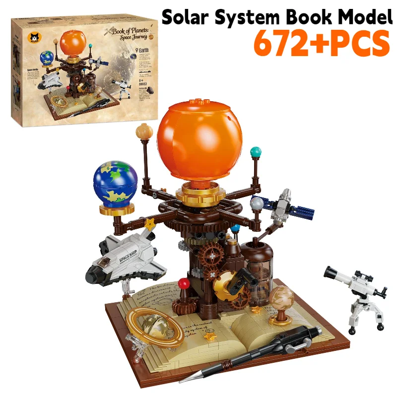 Solar System Globe Book Building Blocks 672+PCS DIY Bricks Kids Educational Desktop Birthday Gift Home Decoration
Solar System Globe Book Building Blocks 672+PCS DIY Bricks Kids Educational Desktop Birthday Gift Home Decoration