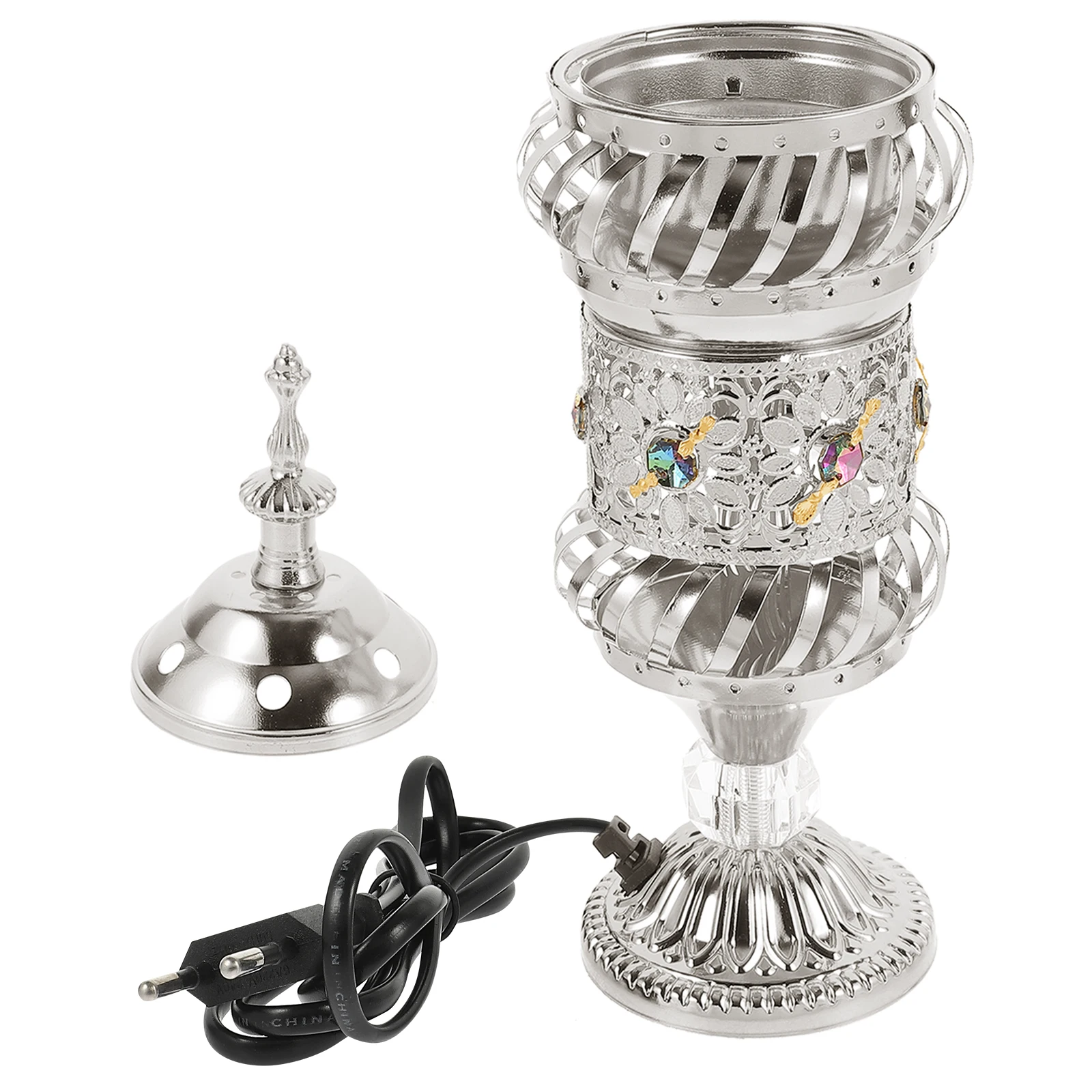 Metal Incense Burner Electric Silver Iron Plug Censer Home Decor Compact Size Reusable Retro Ornament
Metal Incense Burner Electric Silver Iron Plug Censer Home Decor Compact Size Reusable Retro Ornament
