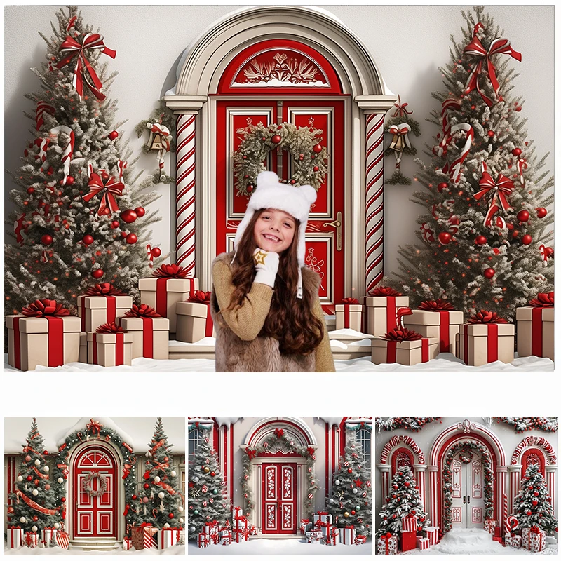 Red Christmas Candy Store Photography Background Winter Snowy Xmas Tree Decor Child Adult Family Portrait Photo Backdrop Studio 
Red Christmas Candy Store Photography Background Winter Snowy Xmas Tree Decor Child Adult Family Portrait Photo Backdrop Studio