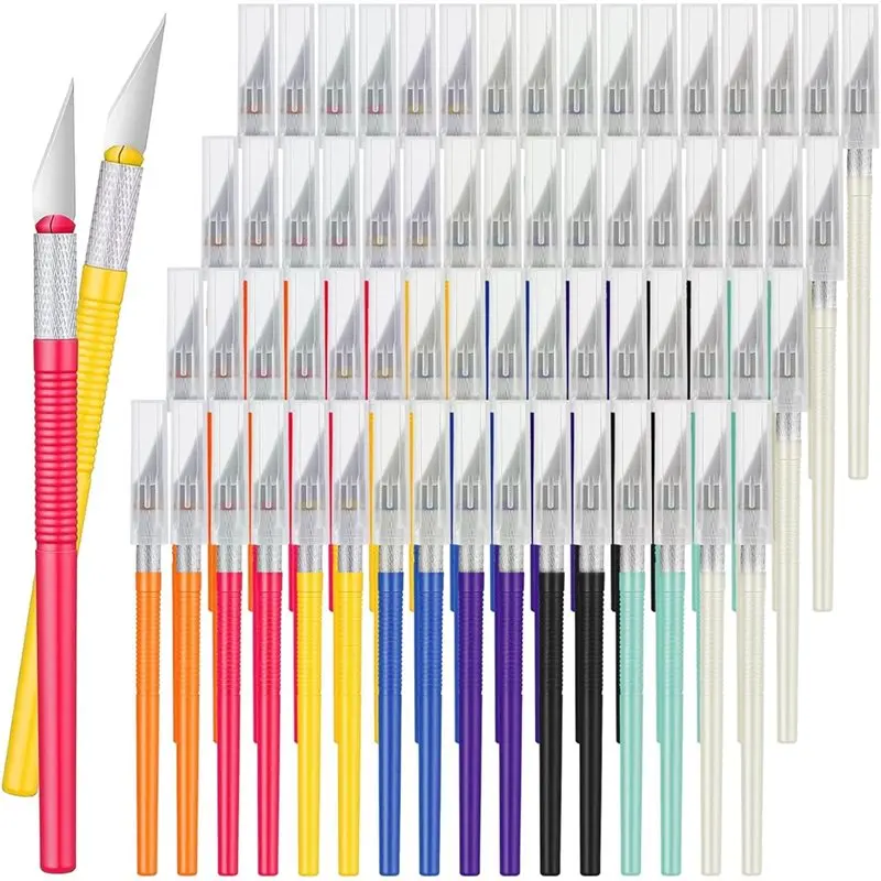 【LAST CHANCE】Art, Clay, Craft For Paper, Wood, Cardboard, Stencil, Hobby, 64 Pack Exacto Set, Exacto Knives Bulk, With Exacto Bl
【LAST CHANCE】Art, Clay, Craft For Paper, Wood, Cardboard, Stencil, Hobby, 64 Pack Exacto Set, Exacto Knives Bulk, With Exacto Bl