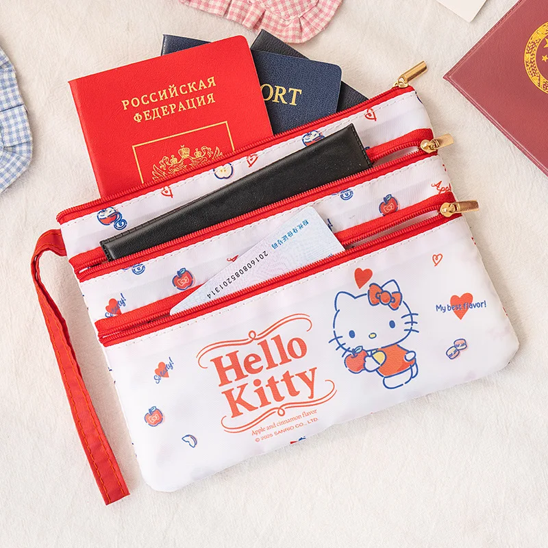 Kawaii Hello Kitty Bag Cute Anime Zipper Divided Passport ID Card Bank Card Airline Ticket Document Pen Bag Women Accessories
Kawaii Hello Kitty Bag Cute Anime Zipper Divided Passport ID Card Bank Card Airline Ticket Document Pen Bag Women Accessories