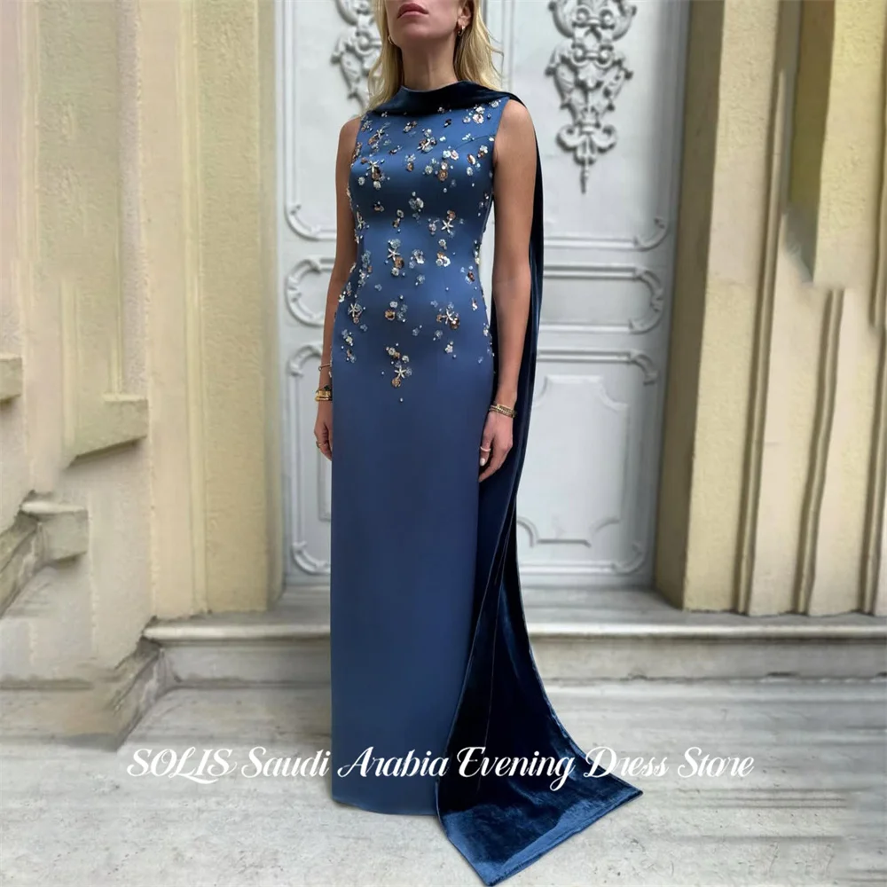 SOLIS Midnight Blue Prom Dresses High Neck Evening Dress Glitter Sequin Party Dresses for Women vestidos de fiesta Customized
SOLIS Midnight Blue Prom Dresses High Neck Evening Dress Glitter Sequin Party Dresses for Women vestidos de fiesta Customized