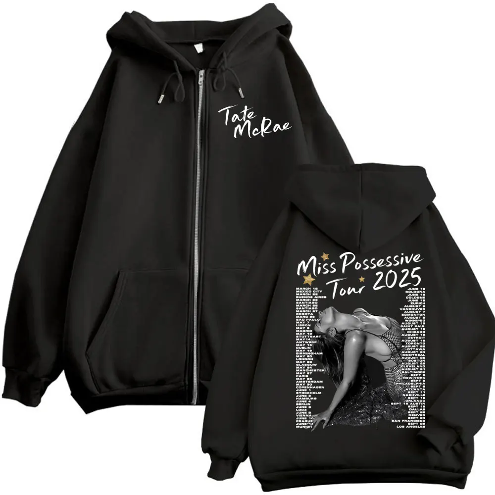 Tate McRae Miss Possessive Tour 2025 Merch Zipper Hoodie Vintage Aesthetic Zip Up Sweatshirt Men Women Fashion Hip Hop Pullovers
Tate McRae Miss Possessive Tour 2025 Merch Zipper Hoodie Vintage Aesthetic Zip Up Sweatshirt Men Women Fashion Hip Hop Pullovers