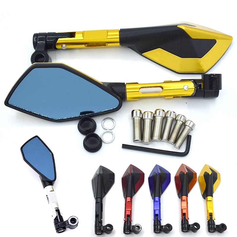 Motorcycle Rearview Mirror 8/10MM Universal Aluminum Side Mirrors for YAMAHA MT03 MT07 MT09 NVX155 FZ6N Fazer 250 Tenere 700
Motorcycle Rearview Mirror 8/10MM Universal Aluminum Side Mirrors for YAMAHA MT03 MT07 MT09 NVX155 FZ6N Fazer 250 Tenere 700