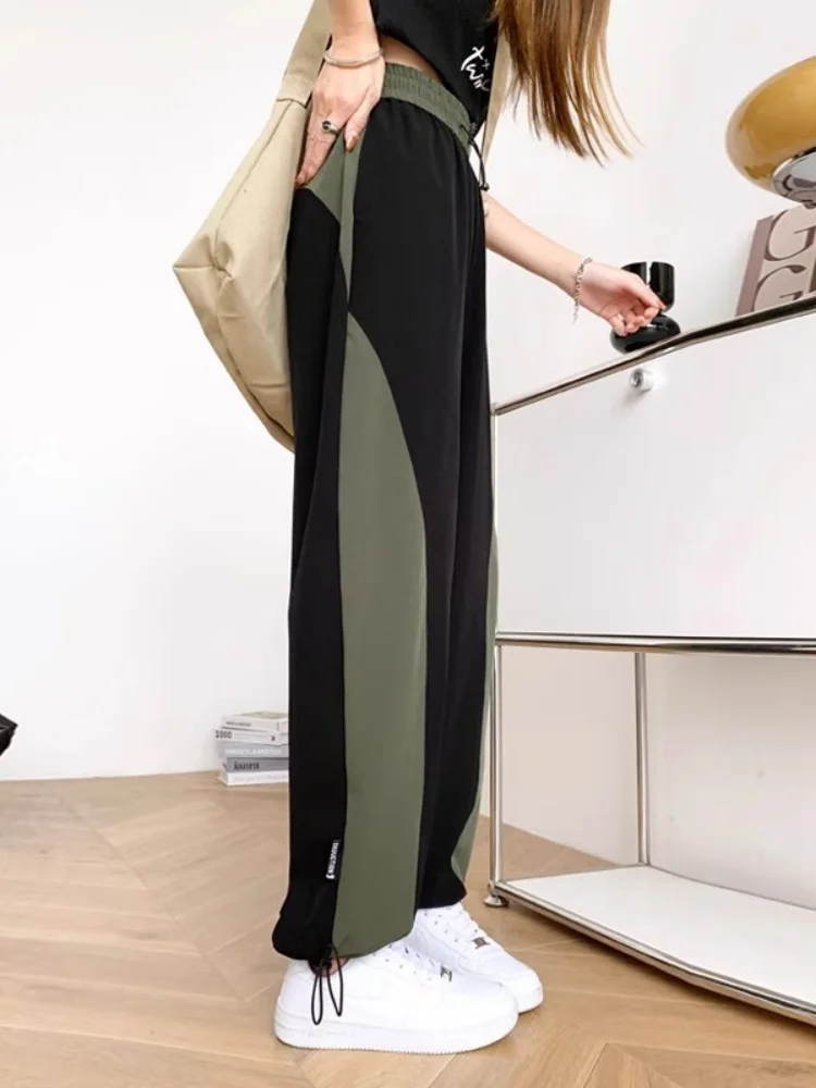 Korean Style plus Size Quick Dry Sports Pants Women's High Waist Slimming Drawstring Wide Leg Workwear Trousers
Korean Style plus Size Quick Dry Sports Pants Women's High Waist Slimming Drawstring Wide Leg Workwear Trousers